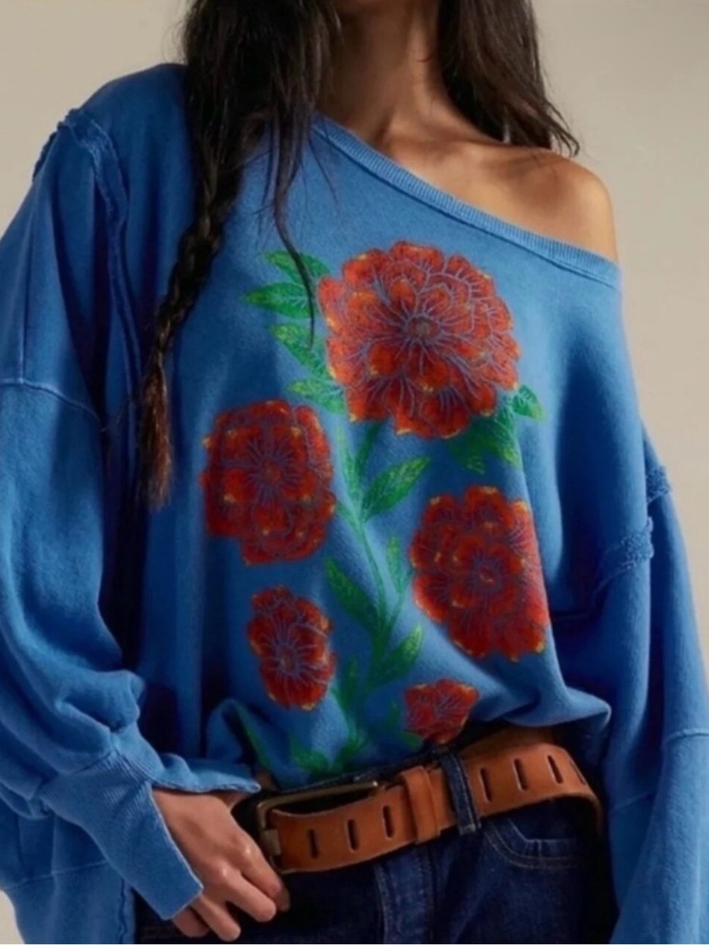 Free People Camden SOLD OUT STYLE sweatshirt - Picture 1 of 4
